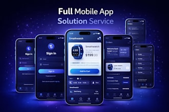 create a full mobile app solution from your product idea