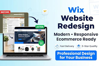 redesign your wix website ecommerce site business website revamp wix