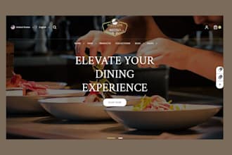design meal prep website food website catering website restaurant website