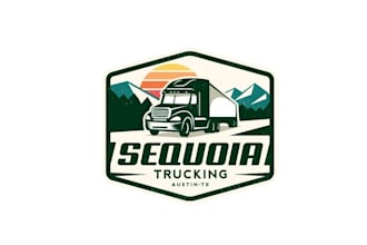 create stand out retro hat logo for a trucking company