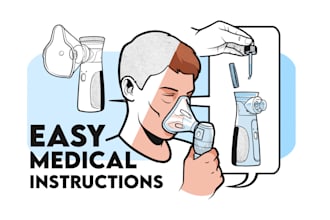 create clear medical and healthcare instruction illustrations