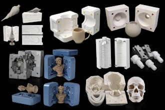 design custom 3d molds for injection casting and 3d printing