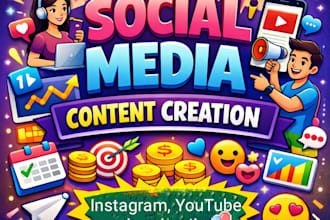 create professional social media posts and stories