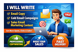 write email copy cold email campaigns sales email marketing content