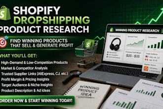do shopify dropshipping product research to find wining product