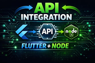 integrate API in flutter app and node js backend