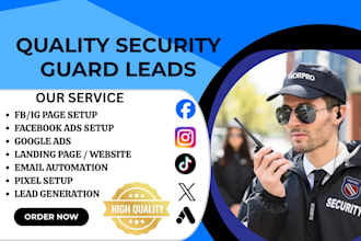 security service leads event and estate security service lead private guard lead
