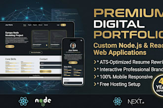build a custom portfolio website and ats resume