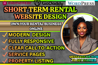 short term rental site airbnb site design vacation rental rental property site