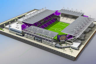 design 3d stadiums and modern sports complexes with realistic renders