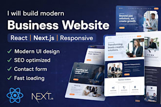 design a modern agency website, business website, or startup landing page