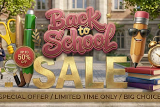 create summer back to school flyer
