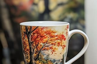 design typographic mug or cup design