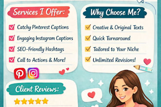write engaging pinterest and instagram captions
