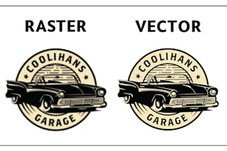 vectorize image manual vector trace vectorise logo