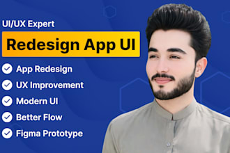 redesign your mobile app UI UX to modern interface in figma