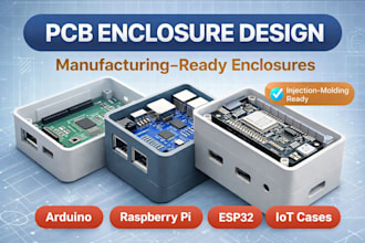design manufacturing ready pcb enclosure for arduino raspberry pi esp32 iot case