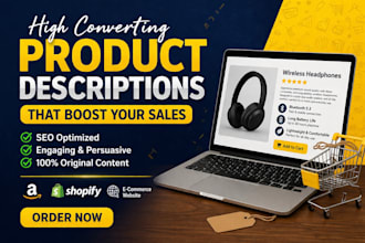 write SEO product descriptions for amazon, shopify, website