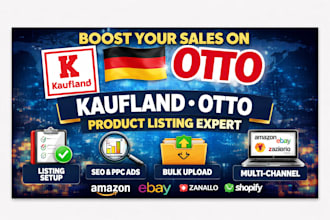 setup german kaufland marketplace listing, kaufland ads otto marketplace listing