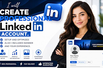 create professional linkedin account