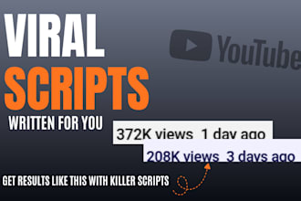 write cash cow youtube video scripts