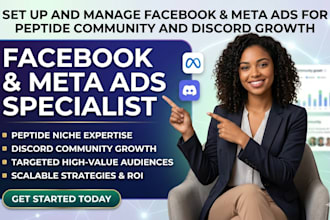 set up and manage complaint google and meta ads for peptide brands