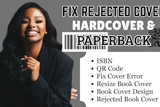 fix rejected book cover,isbn,barcode,qr code for amazon kdp and ingramspark
