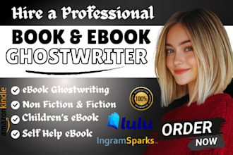 be ebook ghostwriter, ebook ghostwriting, KDP ghost book writer, ghostwriting