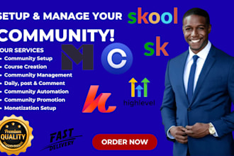 skool community setup skool course setup skool community setup skool automation