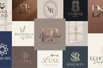 create a custom business logo design and brand identity