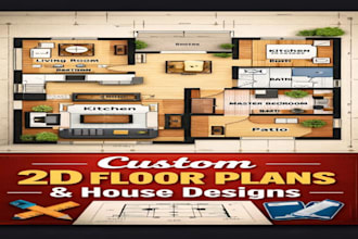 design professional 2d floor plans and house layout