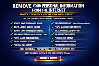 remove your personal information from the internet for privacy and security