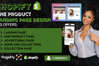 design shopify landing page gempages replo product page