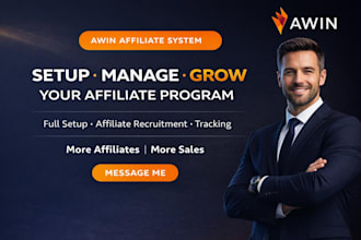 setup, manage and grow your awin affiliate program and recruit affiliates