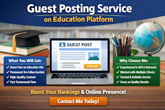 do guest post on education site with high authority backlink