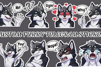 draw furry telegram stickers nsfw furry stickers discord animated stickers