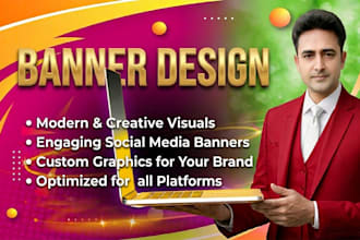 design professional web banners,social media headers,and ads