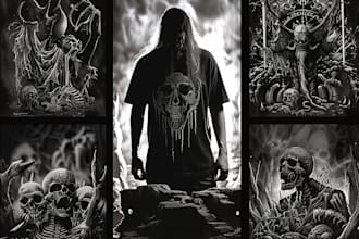 do brutal,doom,occult black,death metal illustrations tshirt