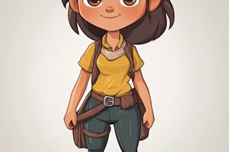 draw 2d game character or 2d character