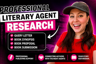 write a book proposal and submit your book to top literary agents and publishers