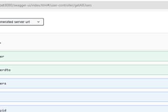 develop spring boot rest API with postgresql, swagger clean