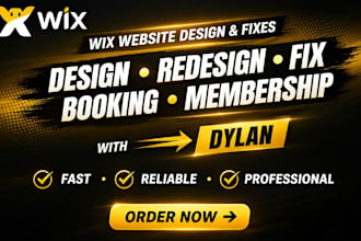 wix website design wix redesign fix wix issue wix membership wix booking website