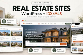 build a real estate wordpress website with idx mls