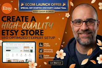 do a complete etsy shop setup with SEO optimized listings and branding