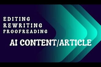 manually edit, rewrite, and humanize ai content
