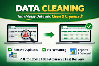 clean, format , merge data and convert from pdf to excel
