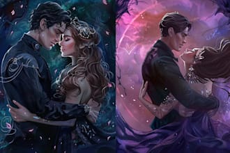 do fantasy dark romance nsfw spicy romance cover couple cover novel cover art