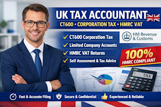 file UK tax return, ct600, corporation tax, ltd tax, hmrc vat as UK accountant