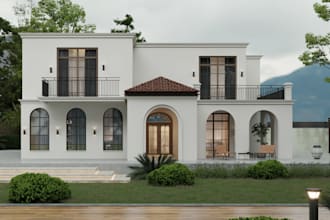 create realistic 3d exterior design and rendering using 3ds max and vray