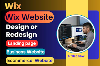 design or redesign a professional wix website, wix ecommerce
